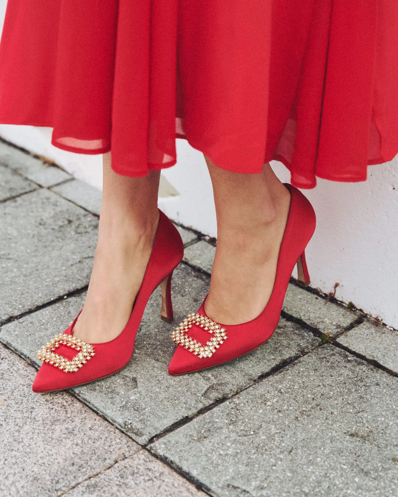Miphai Chaussures-Escarpins rouges Kiara